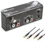 Przedwzmacniacz gramofonowy Power Dynamics PDX010 + kabel RCA 1,5m