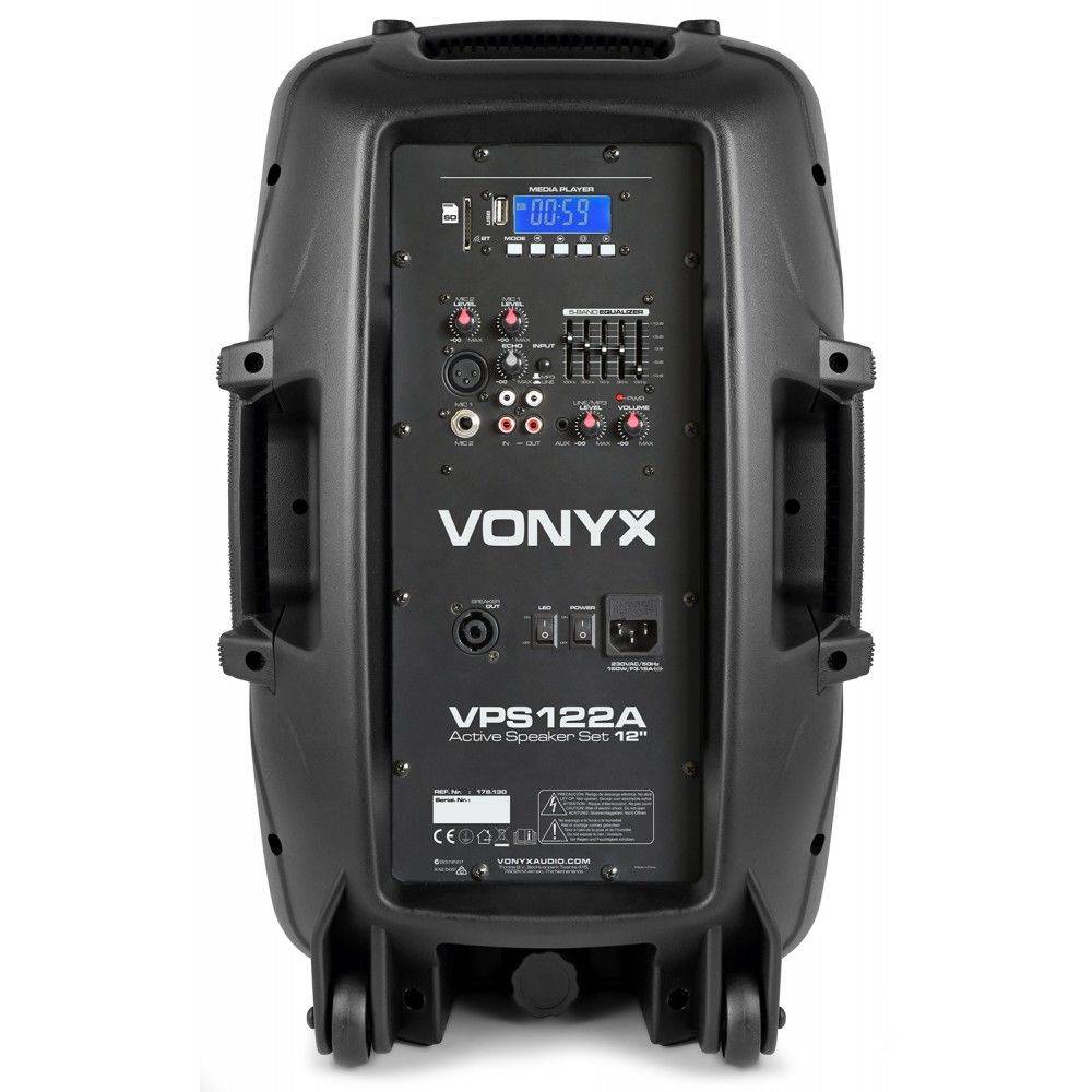  Aktywny zestaw kolumn Vonyx VPS122A 800W + statywy