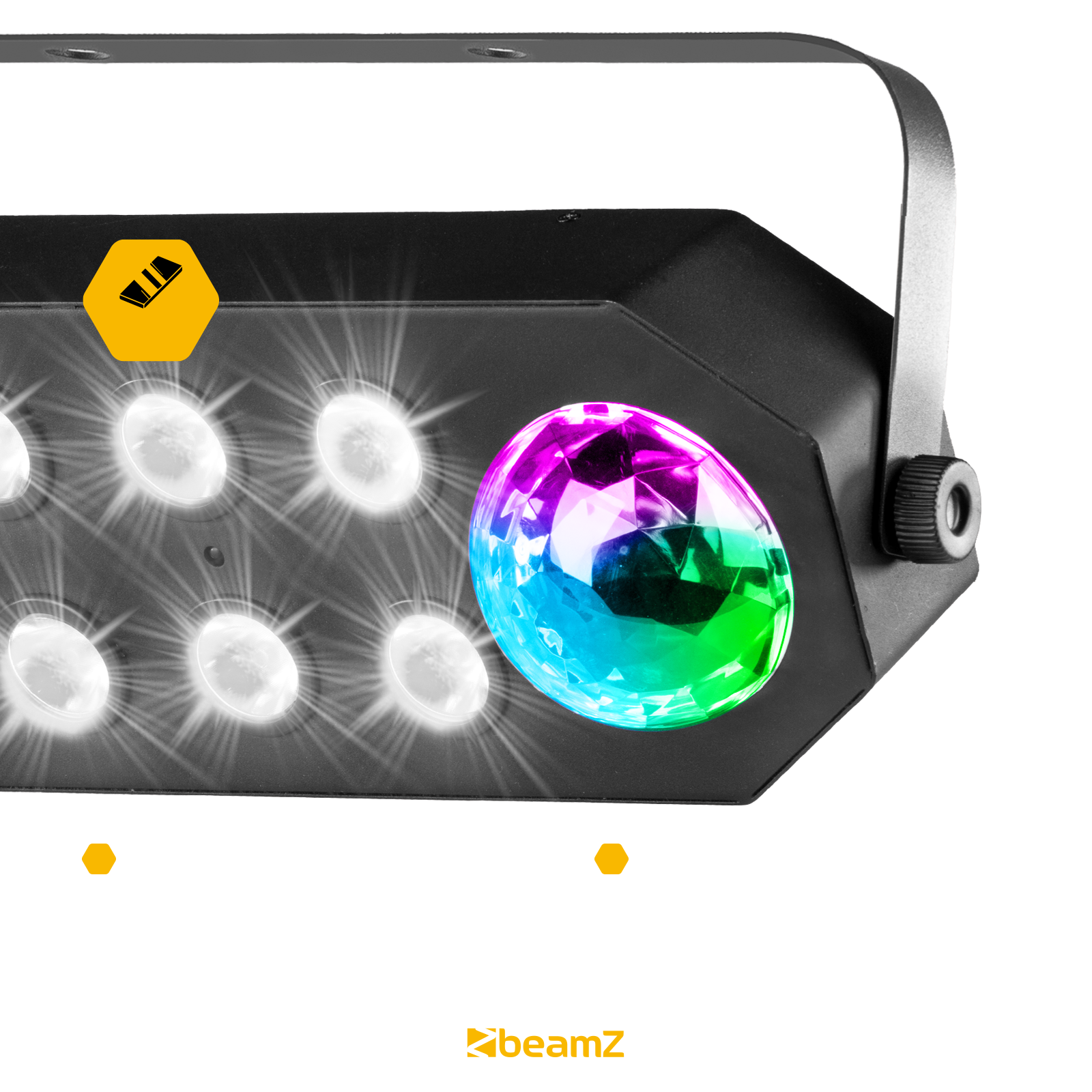 Efekt imprezowy LED RGBAWP StrobeMoon 2 w 1 Beamz