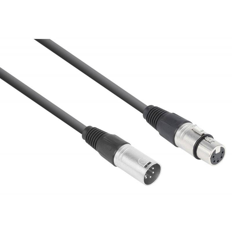 Kabel DMX PD Connex 5-pinowy XLR męski-żeński 1,5 m