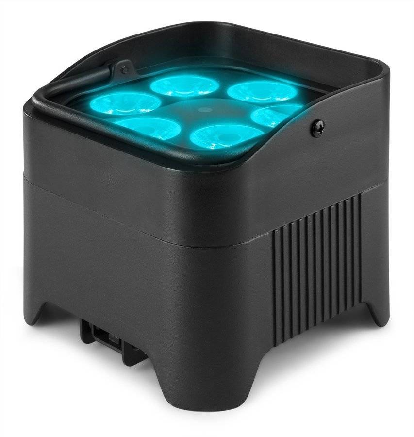 Oświetlacz Bateryjny LED BBP96S Uplight Par 6x12W RGBWA-UV z bezprzewodowym DMX