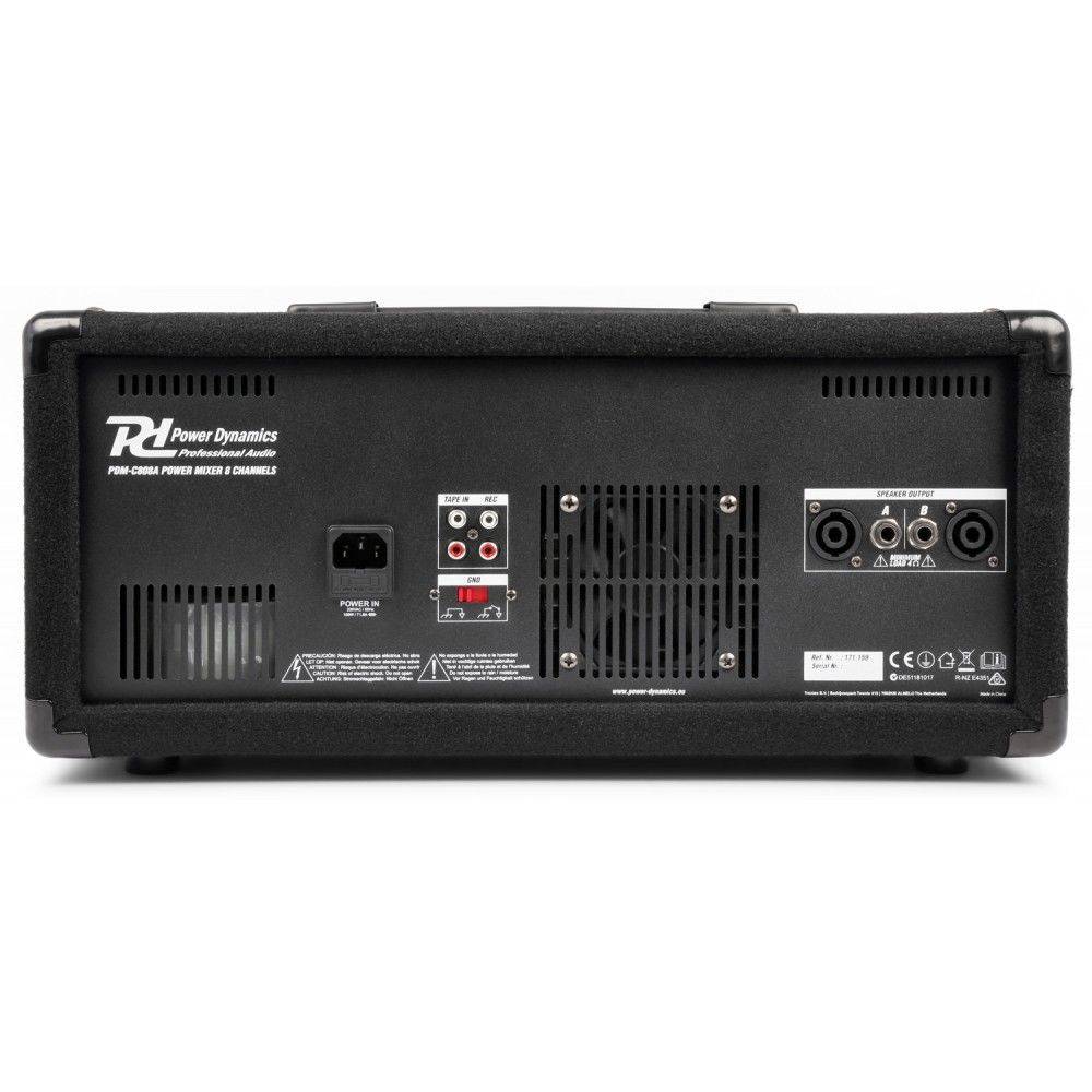 Powermikser 8-kanałowy PDM-C805A Power Dynamics 