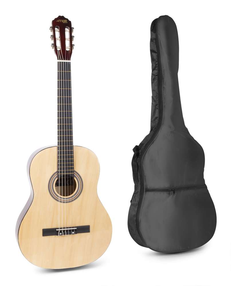 Zestaw: Gitara klasyczna 39'' SoloArt Max naturalna+ akcesoria
